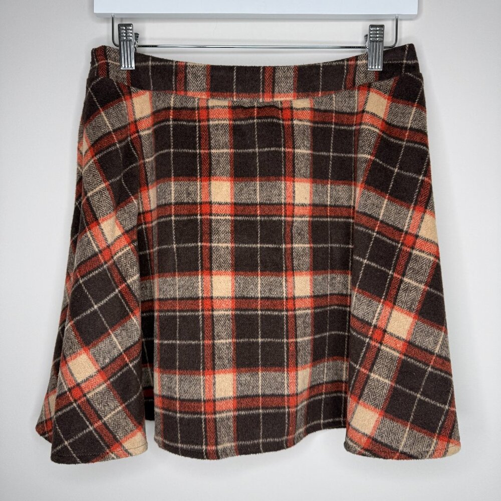 Plaid Skater Lined Mini Skirt